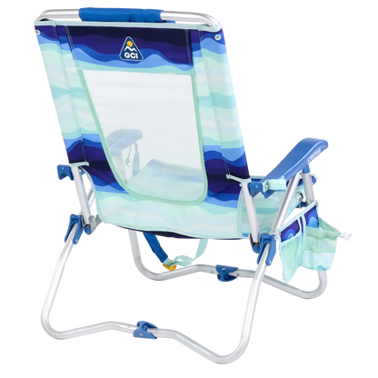 Rust-Resistant Aluminum Bi-Fold Beach Chair - Choice 601 - Rust-Resistant Aluminum Sand-Friendly Lounge Chair Detail