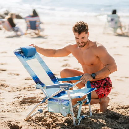 Rust-Resistant Aluminum Bi-Fold Beach Chair - Choice 601 - Rust-Resistant Aluminum Sand-Friendly Lounge Chair Detail