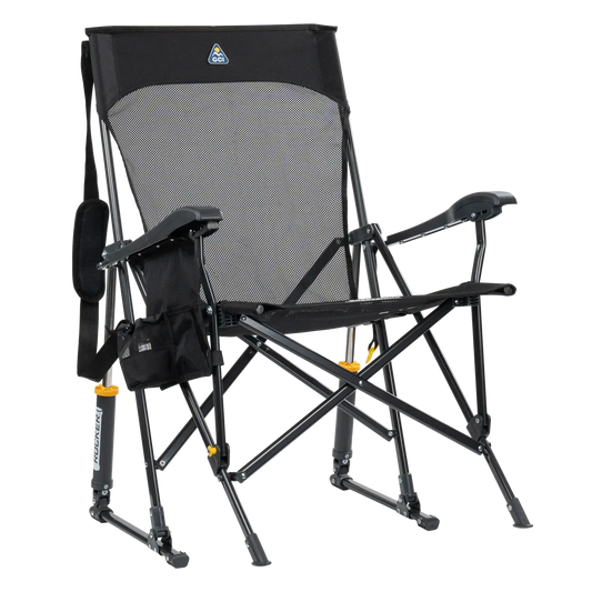 Premium All-Weather BreezeRocker - Choice 504 - RoadTrip Rocker Smooth Motion Camp Chair - Black