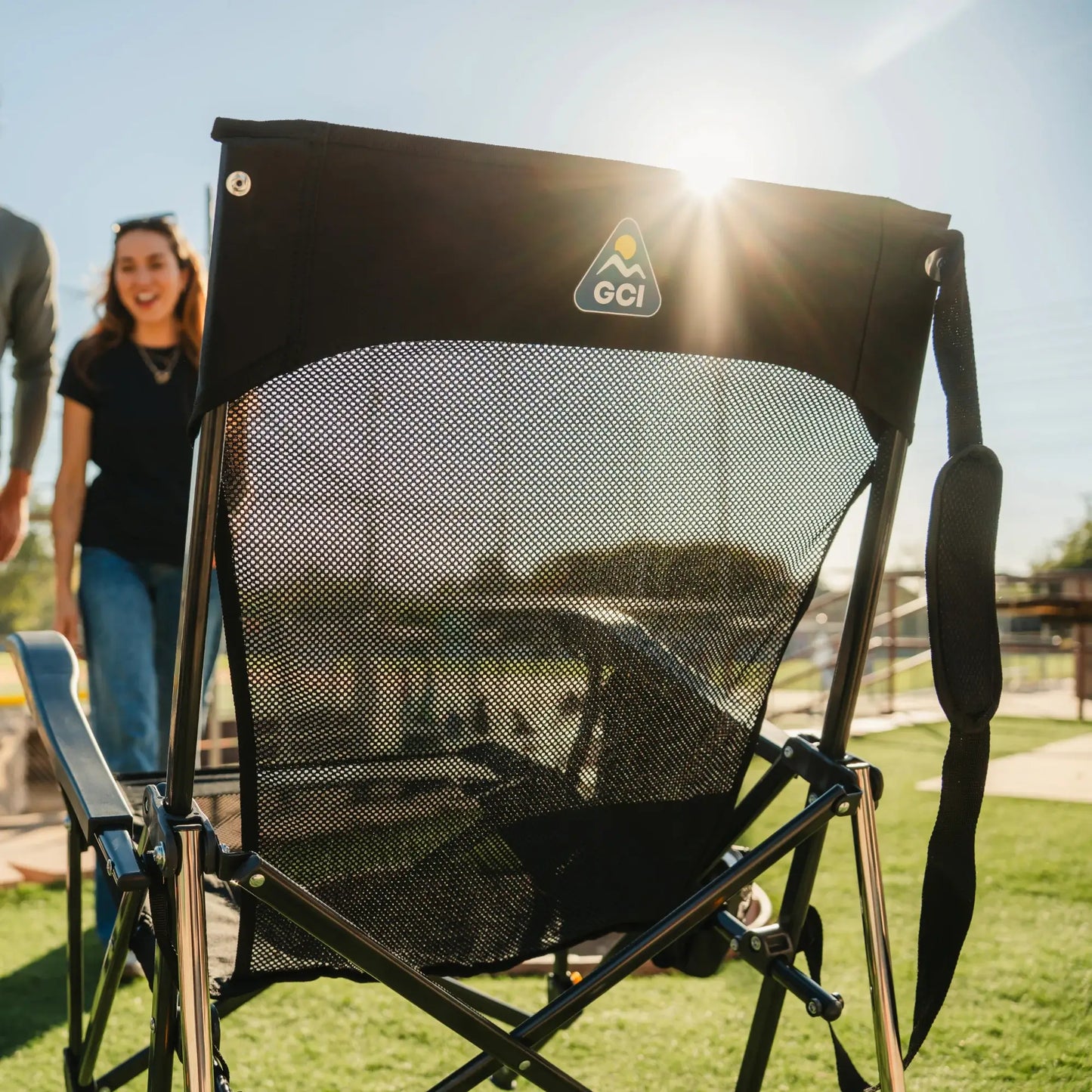 Premium All-Weather BreezeRocker - Choice 504 - RoadTrip Rocker Smooth Motion Camp Chair Detail