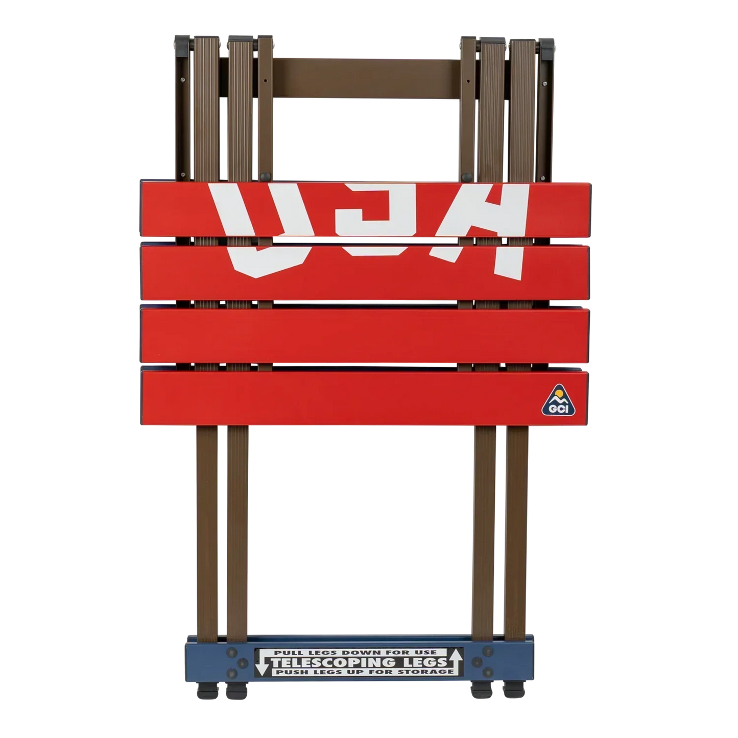Multi-Functional Cook Compact Camp Table 20 - USA Anniversary Deluxe - Choice 757 - Multi-Functional Heavy-Duty Grilling Table Counter Detail
