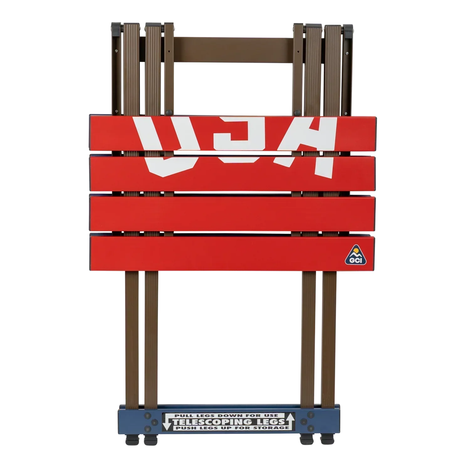 Multi-Functional Cook Compact Camp Table 20 - USA Anniversary Deluxe - Choice 757 - Multi-Functional Heavy-Duty Grilling Table Counter Detail