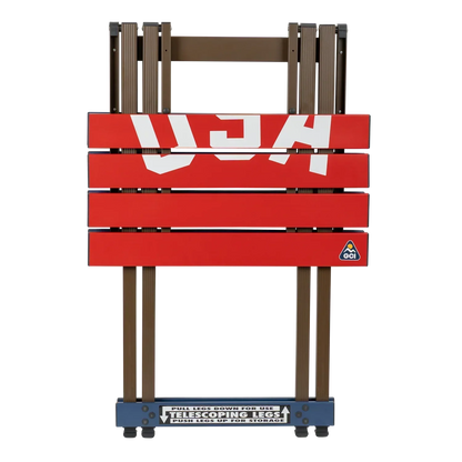 Multi-Functional Cook Compact Camp Table 20 - USA Anniversary Deluxe - Choice 757 - Multi-Functional Heavy-Duty Grilling Table Counter Detail