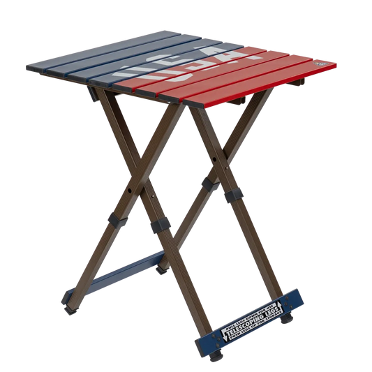 Multi-Functional Cook Compact Camp Table 20 - USA Anniversary Deluxe - Choice 757 - Multi-Functional Heavy-Duty Grilling Table Counter - Default Title