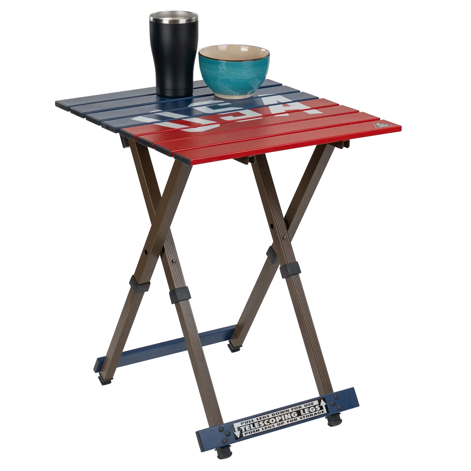 Multi-Functional Cook Compact Camp Table 20 - USA Anniversary Deluxe - Choice 757 - Multi-Functional Heavy-Duty Grilling Table Counter Detail
