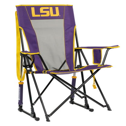 Luxury Camp College Comfort Pro Rocker - LSU Tigers - Choice 880 - RoadTrip Rocker Smooth Motion Camp Chair - Default Title