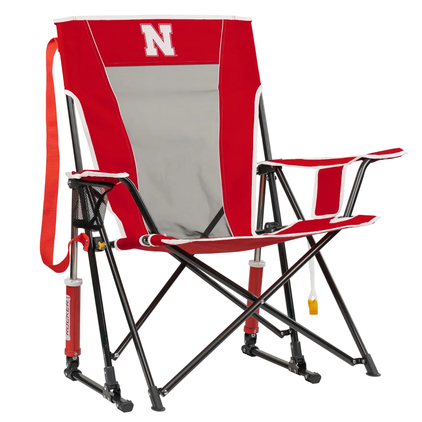 Luxury Camp College Comfort Pro Rocker - Nebraska Cornhuskers - Choice 161 - RoadTrip Rocker Smooth Motion Camp Chair - Default Title