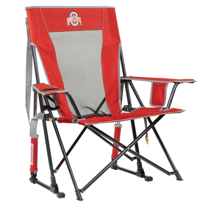 Patented Spring-Action College Comfort Pro Rocker - Ohio State Buckeyes - Choice 676 - RoadTrip Rocker Smooth Motion Camp Chair - Default Title