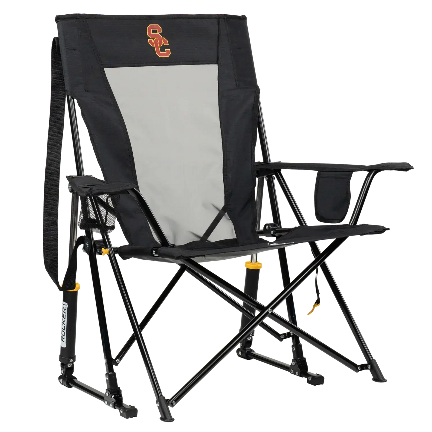 Luxury Camp College Comfort Pro Rocker - USC Trojans - Choice 856 - Freestyle Rocker Portable Outdoor Folding Chair - Default Title