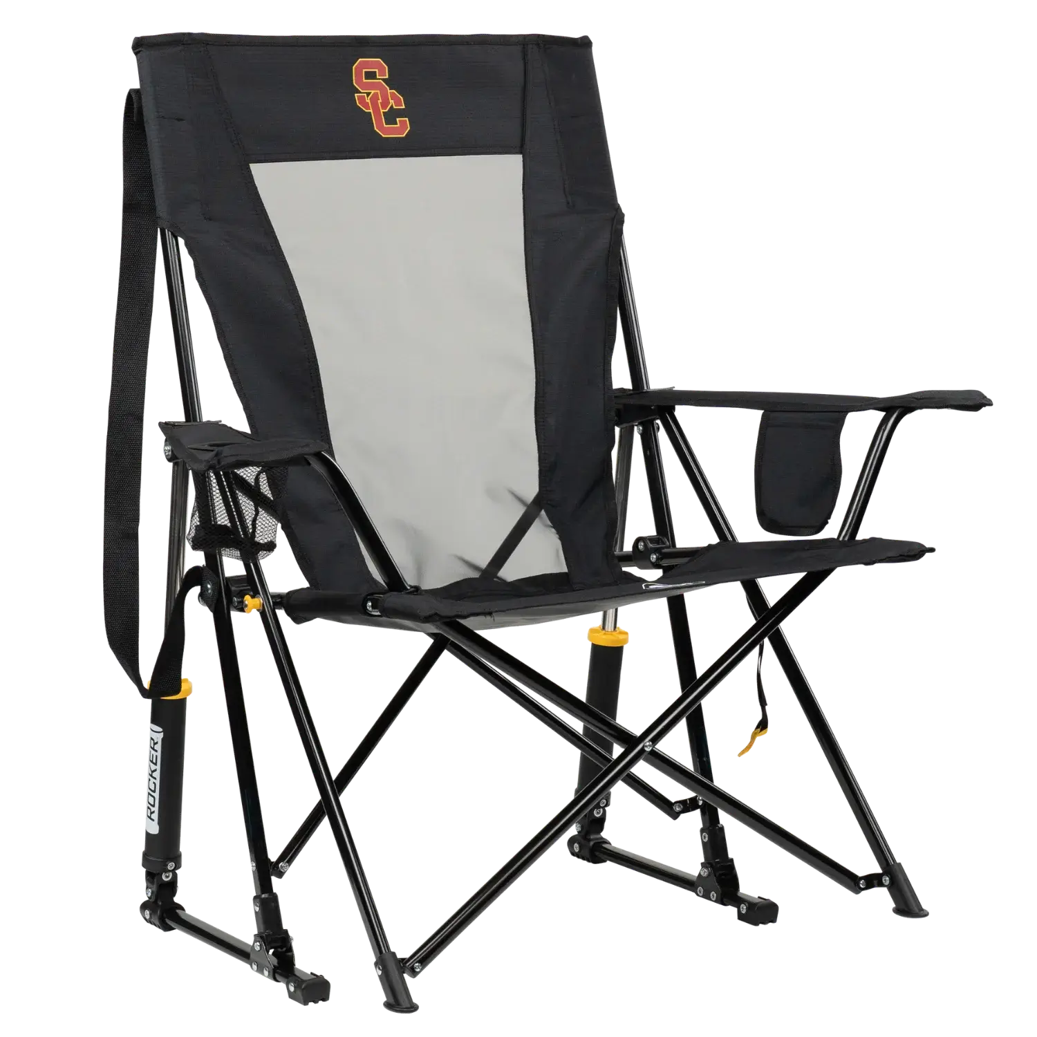 Luxury Camp College Comfort Pro Rocker - USC Trojans - Choice 856 - Freestyle Rocker Portable Outdoor Folding Chair - Default Title