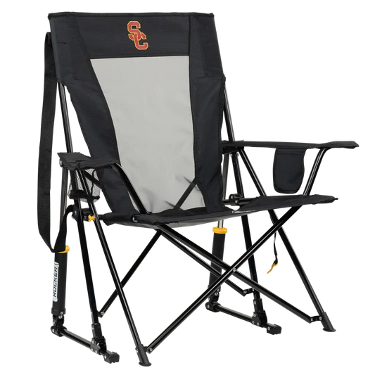 Luxury Camp College Comfort Pro Rocker - USC Trojans - Choice 856 - Freestyle Rocker Portable Outdoor Folding Chair - Default Title