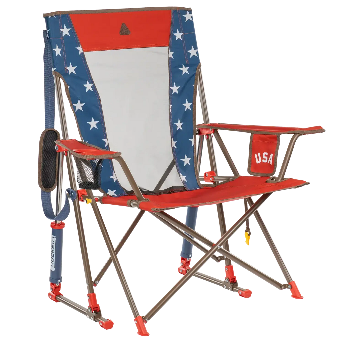Patented Spring-Action Comfort Pro Rocker - USA Anniversary Deluxe - Choice 424 - Freestyle Rocker Portable Outdoor Folding Chair - Default Title