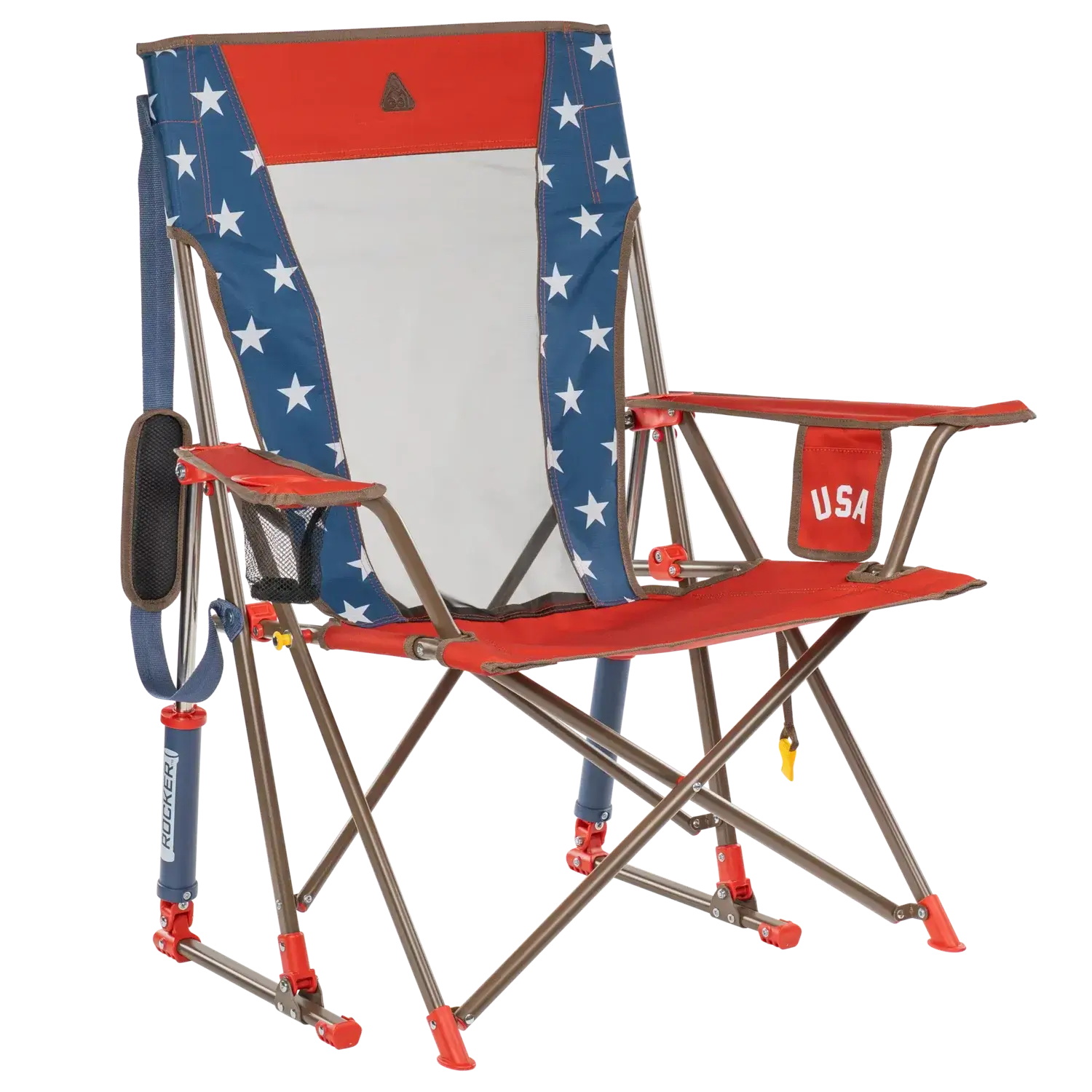 Patented Spring-Action Comfort Pro Rocker - USA Anniversary Deluxe - Choice 424 - Freestyle Rocker Portable Outdoor Folding Chair - Default Title