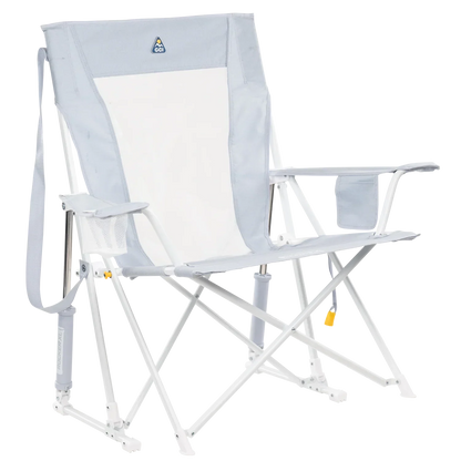 Premium All-Weather Comfort Pro Rocker XL - Choice 107 - RoadTrip Rocker Smooth Motion Camp Chair - Heathered Light Blue