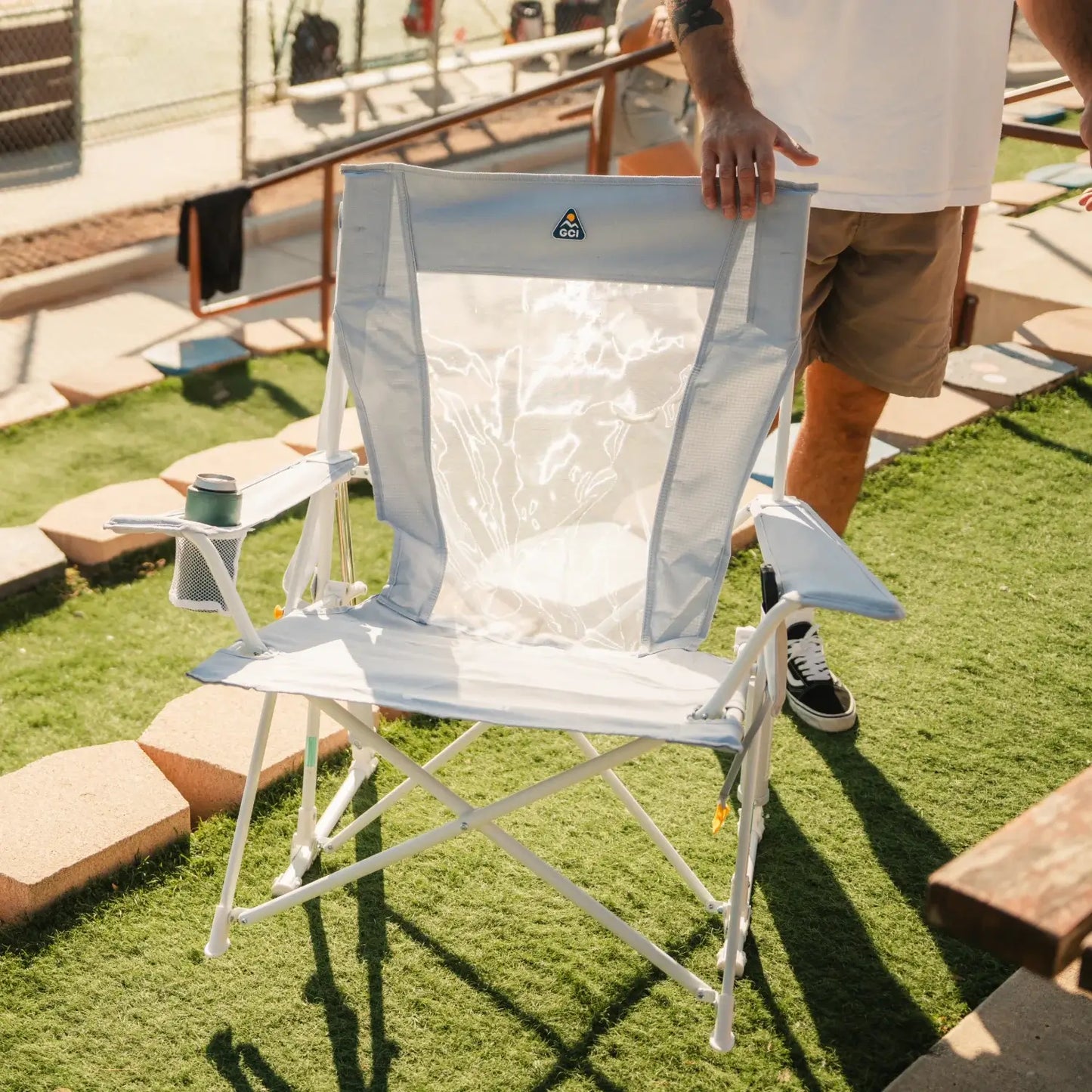 Premium All-Weather Comfort Pro Rocker XL - Choice 107 - RoadTrip Rocker Smooth Motion Camp Chair Detail