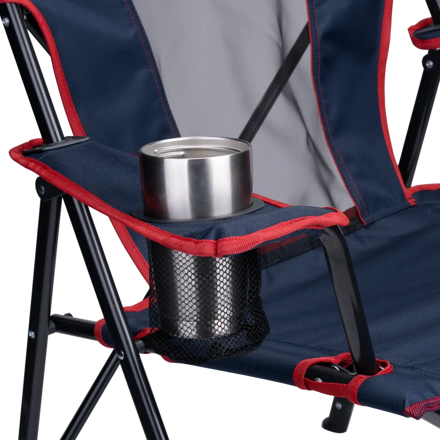 Space-Saving Pico Comfort Quad Chair - Choice 989 - Premium Slim-Fold Compact Chair with Messenger Bag Detail