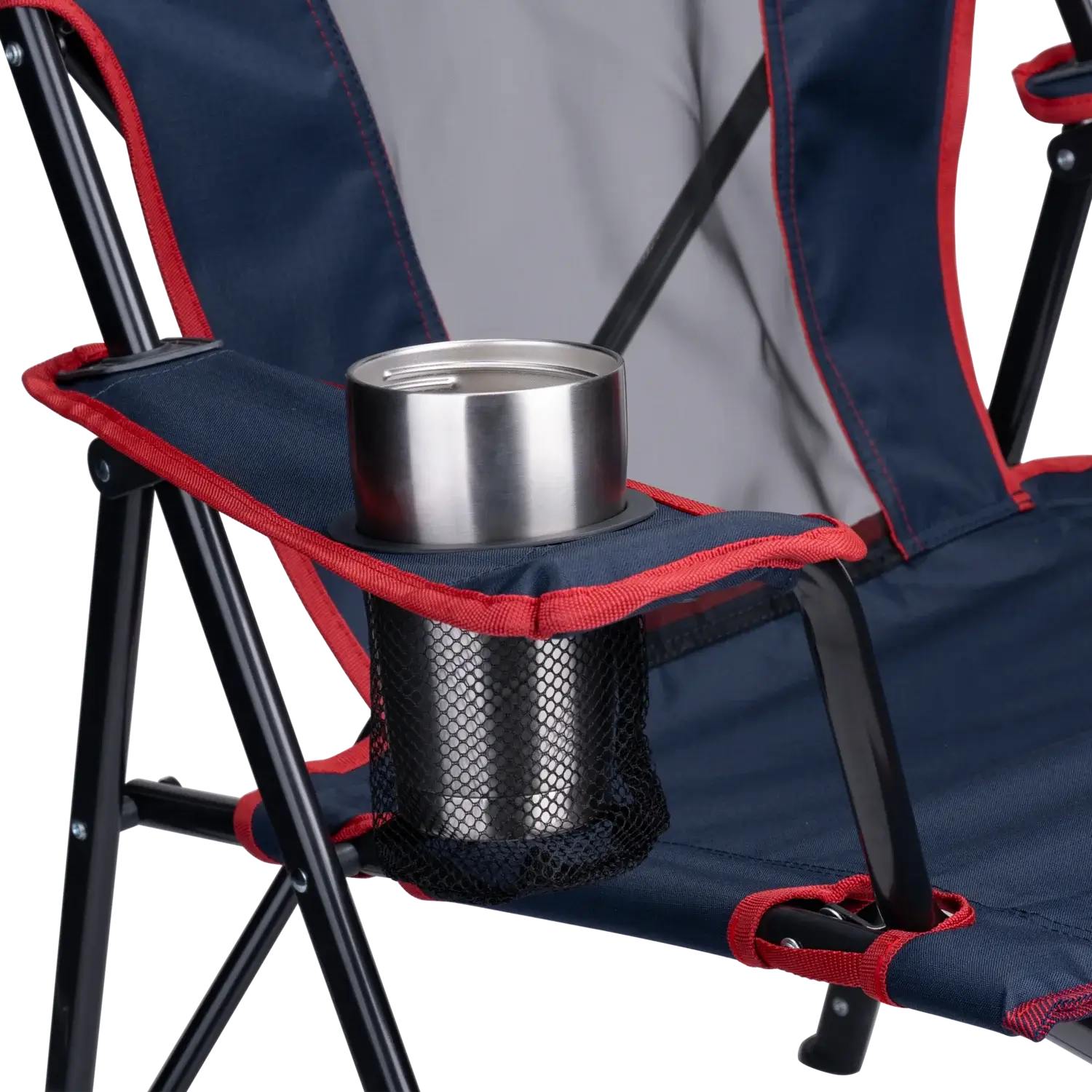 Space-Saving Pico Comfort Quad Chair - Choice 989 - Premium Slim-Fold Compact Chair with Messenger Bag Detail
