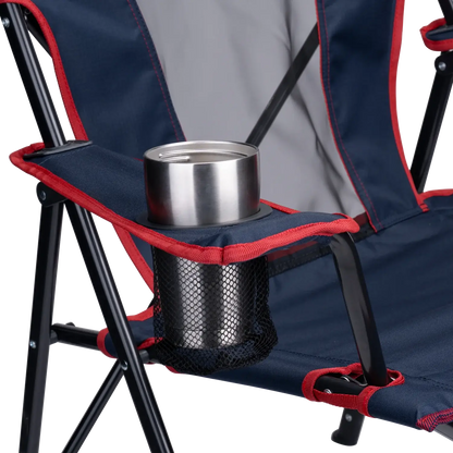 Space-Saving Pico Comfort Quad Chair - Choice 989 - Premium Slim-Fold Compact Chair with Messenger Bag Detail