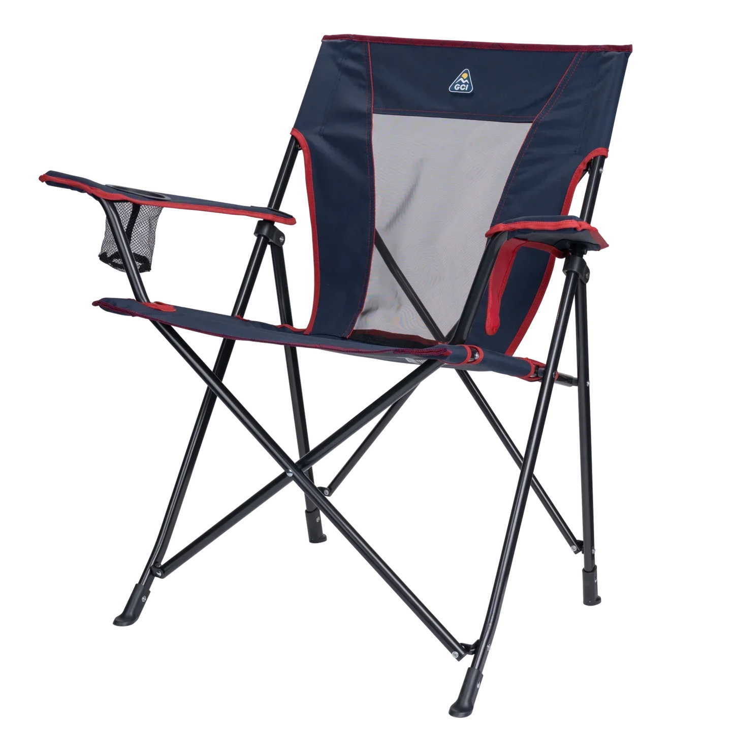 Space-Saving Pico Comfort Quad Chair - Choice 989 - Premium Slim-Fold Compact Chair with Messenger Bag Detail