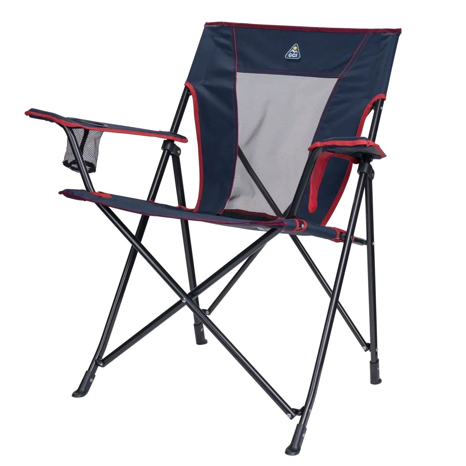 Space-Saving Pico Comfort Quad Chair - Choice 989 - Premium Slim-Fold Compact Chair with Messenger Bag Detail