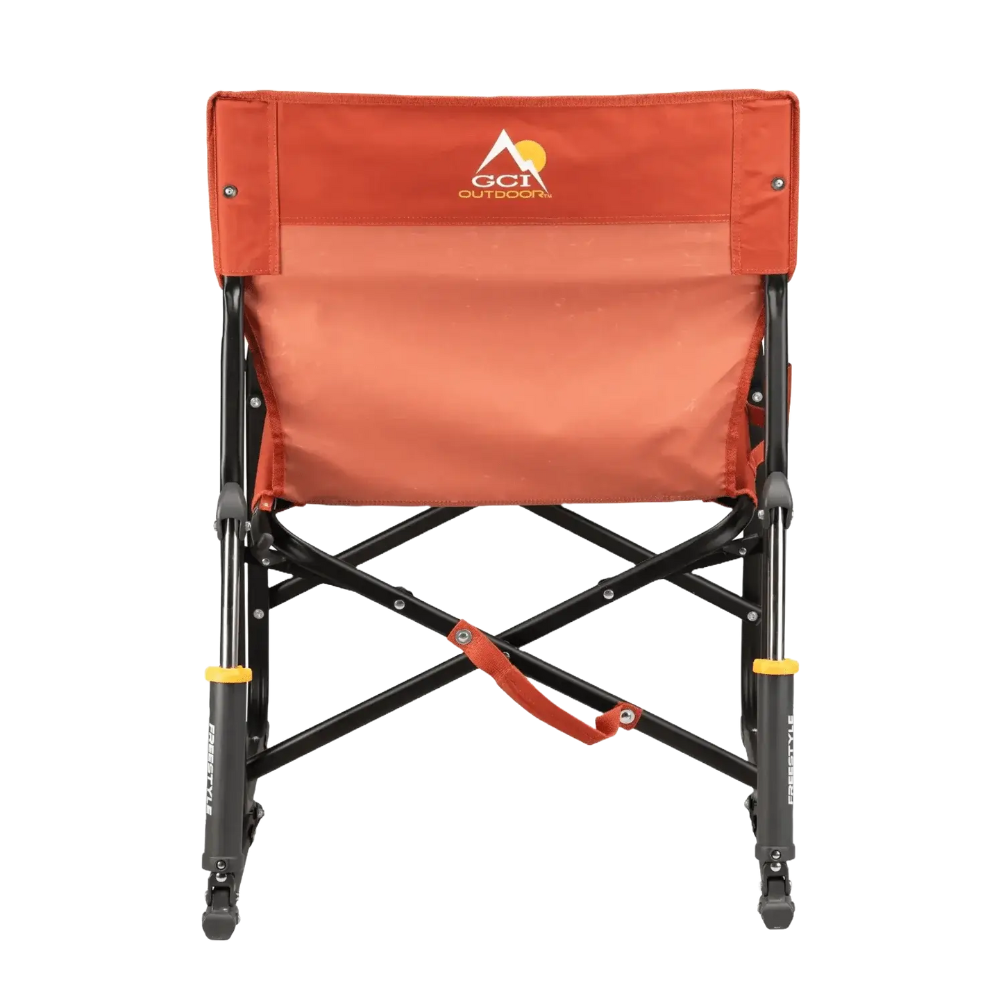 Luxury Camp Freestyle Rocker - Pumpkin Spice - Choice 373 - Freestyle Rocker Portable Outdoor Folding Chair Detail
