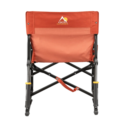 Luxury Camp Freestyle Rocker - Pumpkin Spice - Choice 373 - Freestyle Rocker Portable Outdoor Folding Chair Detail