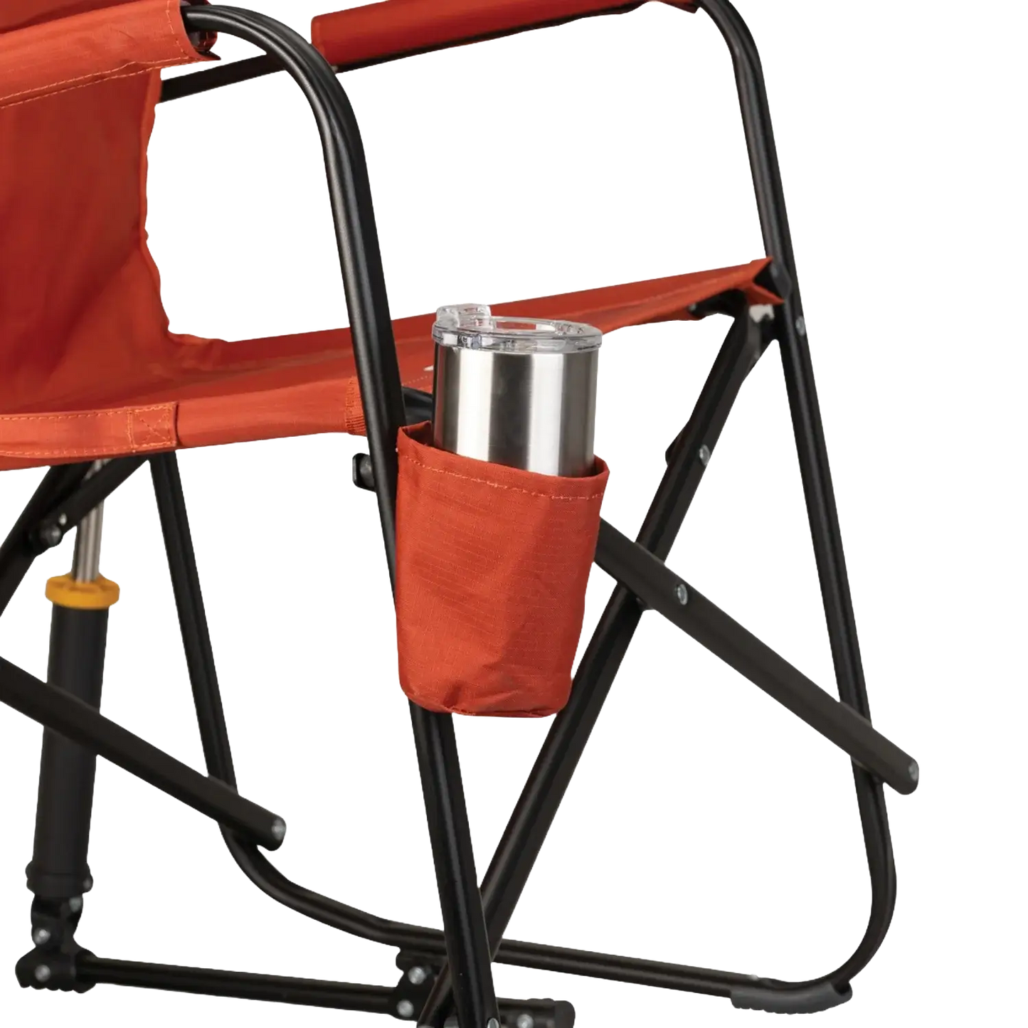 Luxury Camp Freestyle Rocker - Pumpkin Spice - Choice 373 - Freestyle Rocker Portable Outdoor Folding Chair Detail