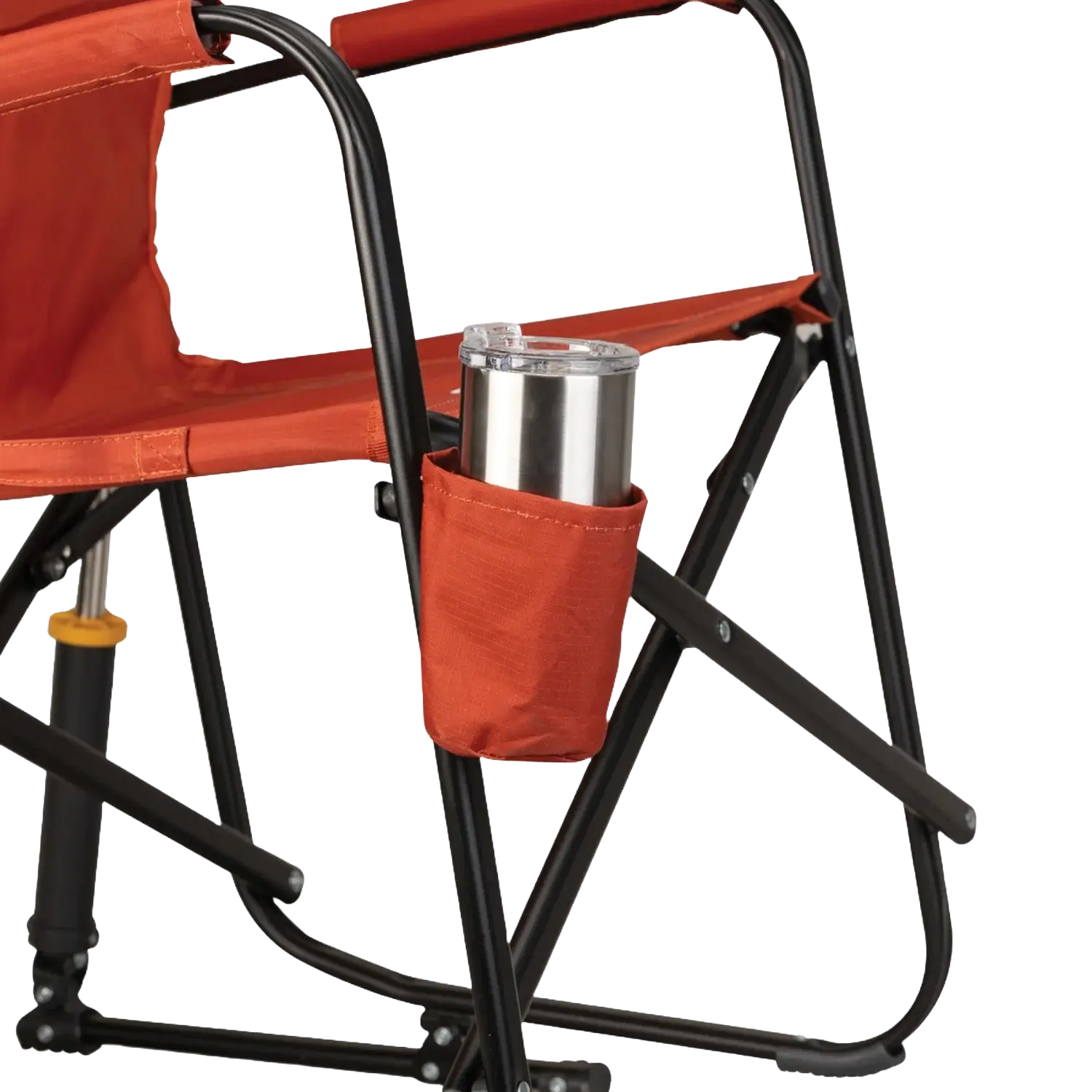 Luxury Camp Freestyle Rocker - Pumpkin Spice - Choice 373 - Freestyle Rocker Portable Outdoor Folding Chair Detail
