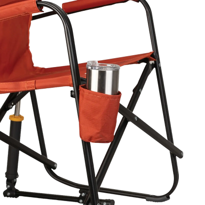 Luxury Camp Freestyle Rocker - Pumpkin Spice - Choice 373 - Freestyle Rocker Portable Outdoor Folding Chair Detail
