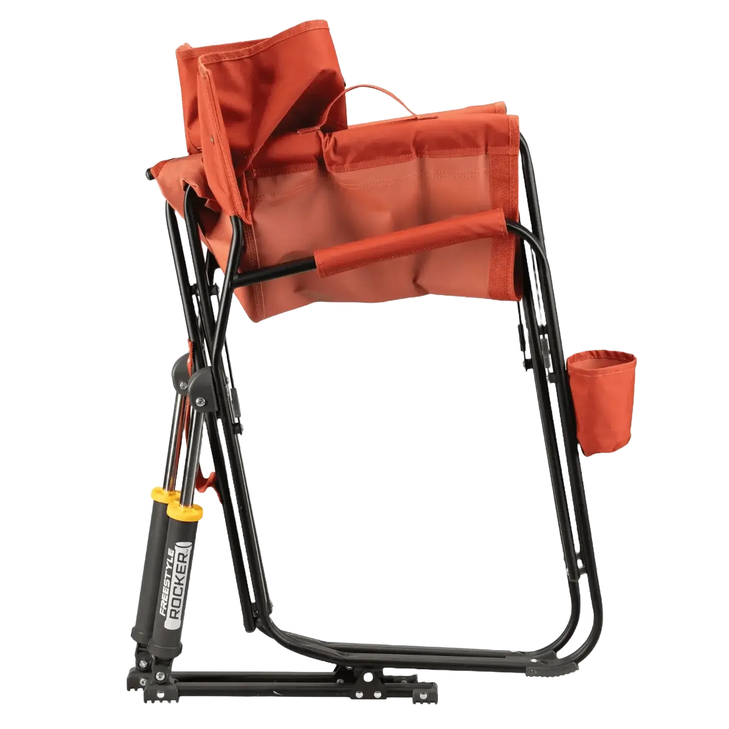 Luxury Camp Freestyle Rocker - Pumpkin Spice - Choice 373 - Freestyle Rocker Portable Outdoor Folding Chair Detail