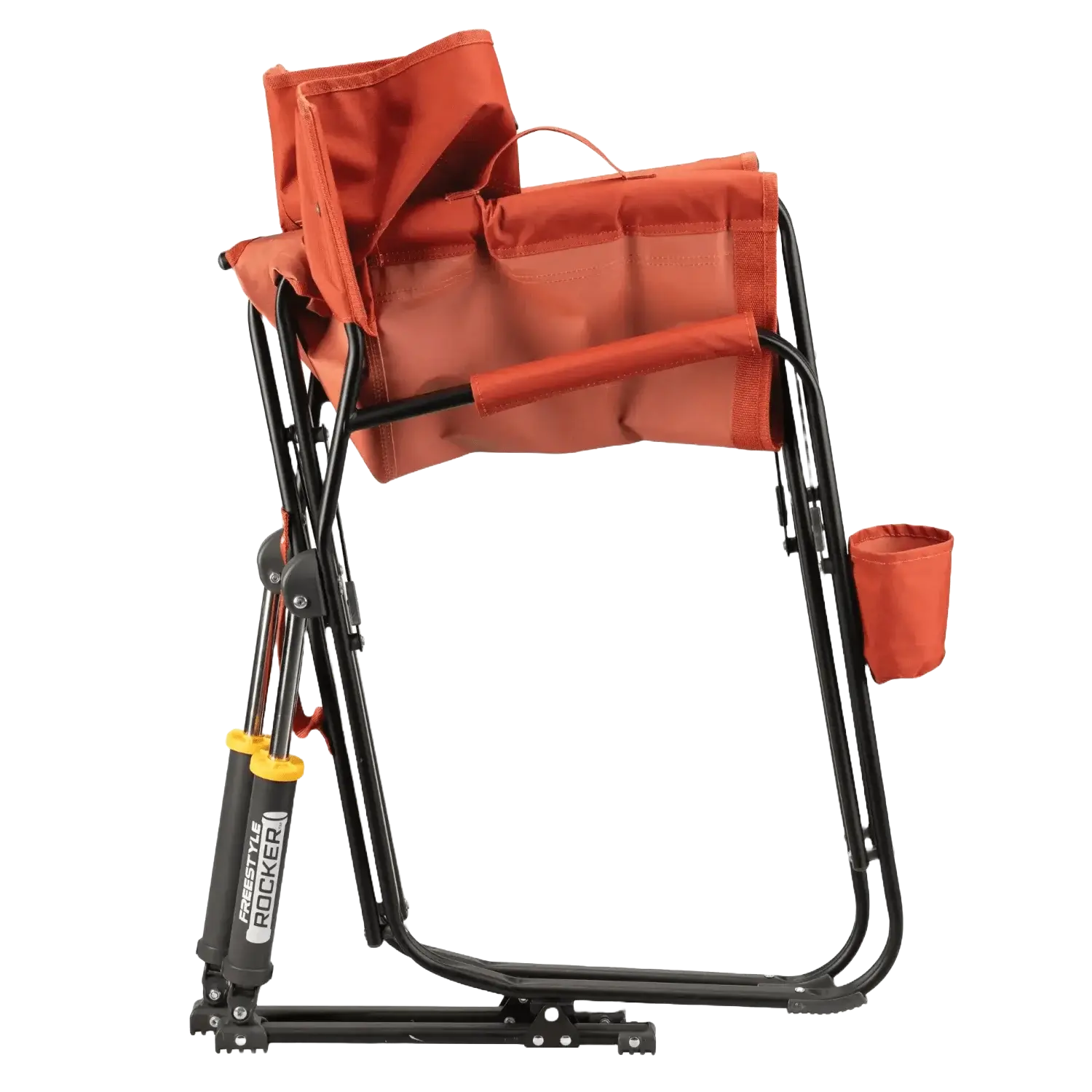 Luxury Camp Freestyle Rocker - Pumpkin Spice - Choice 373 - Freestyle Rocker Portable Outdoor Folding Chair Detail
