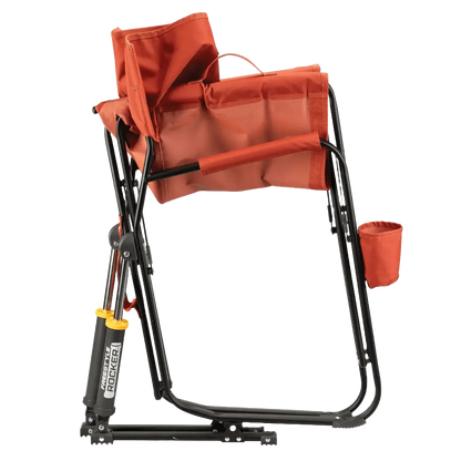 Luxury Camp Freestyle Rocker - Pumpkin Spice - Choice 373 - Freestyle Rocker Portable Outdoor Folding Chair Detail