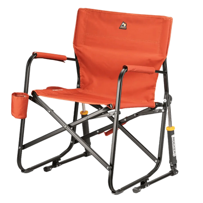 Luxury Camp Freestyle Rocker - Pumpkin Spice - Choice 373 - Freestyle Rocker Portable Outdoor Folding Chair Detail