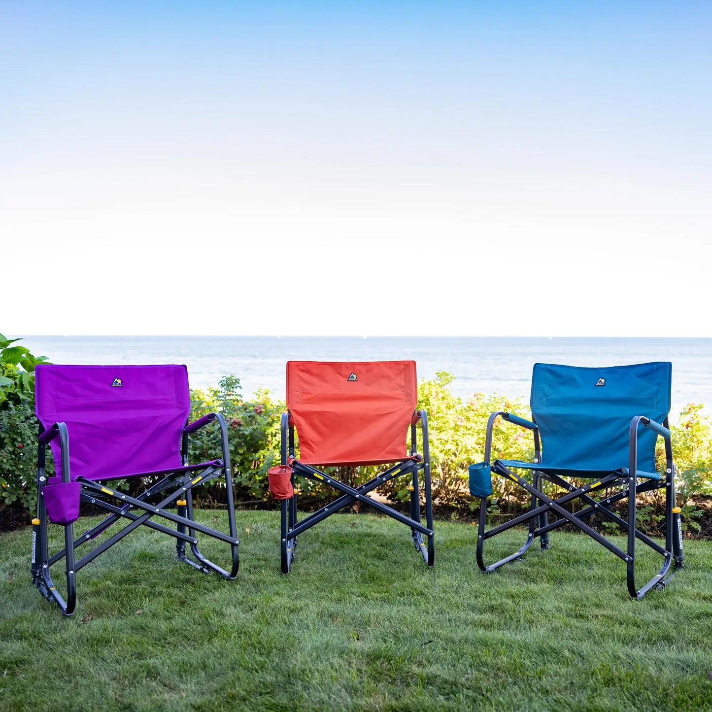 Luxury Camp Freestyle Rocker - Pumpkin Spice - Choice 373 - Freestyle Rocker Portable Outdoor Folding Chair Detail