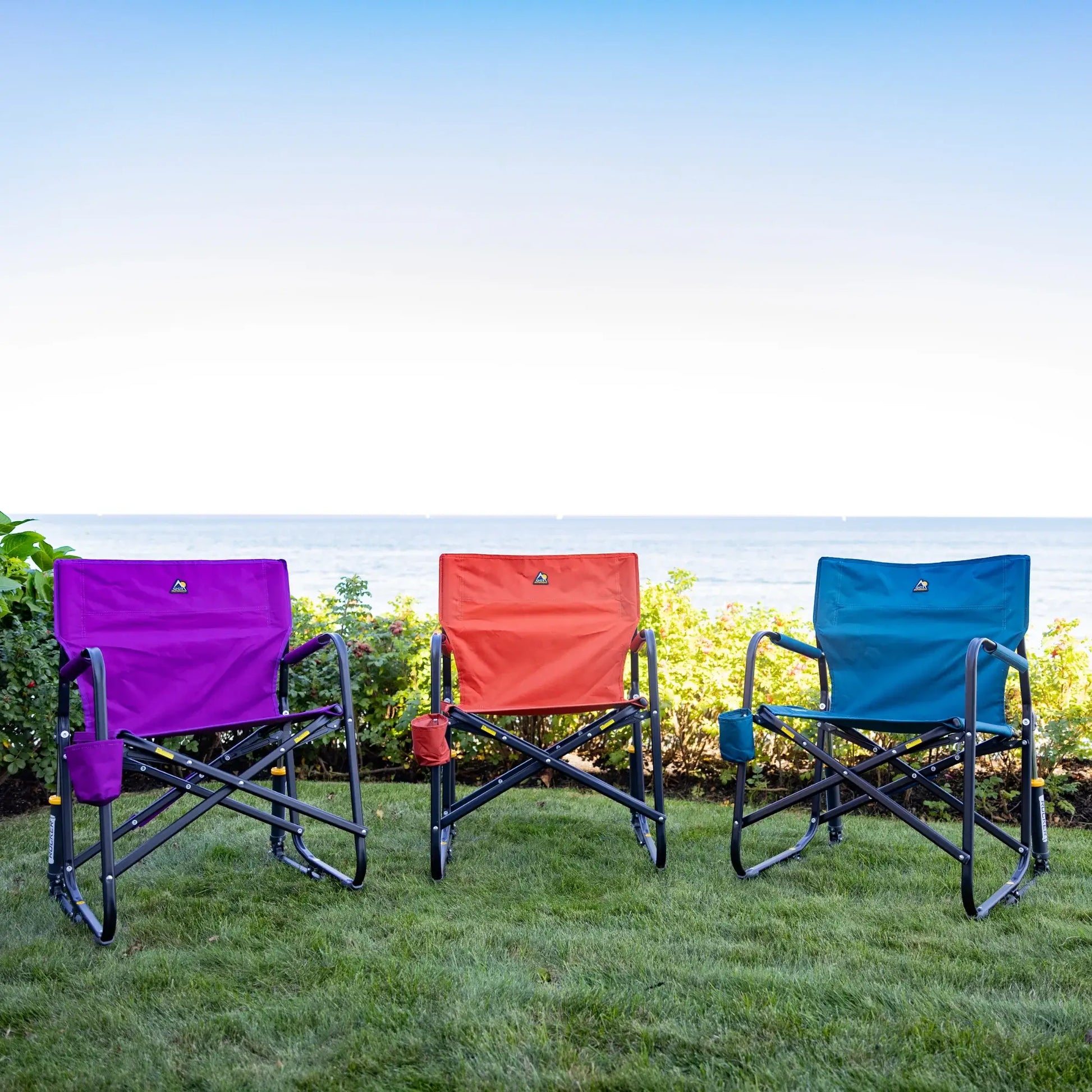 Luxury Camp Freestyle Rocker - Pumpkin Spice - Choice 373 - Freestyle Rocker Portable Outdoor Folding Chair Detail