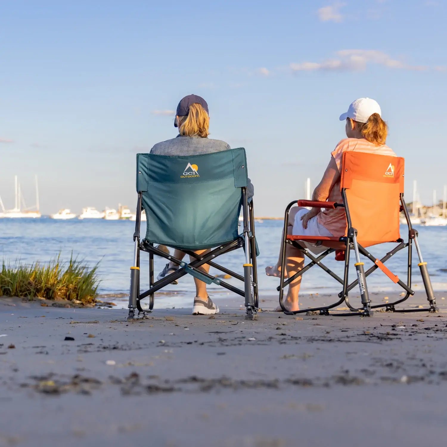 Luxury Camp Freestyle Rocker - Pumpkin Spice - Choice 373 - Freestyle Rocker Portable Outdoor Folding Chair Detail