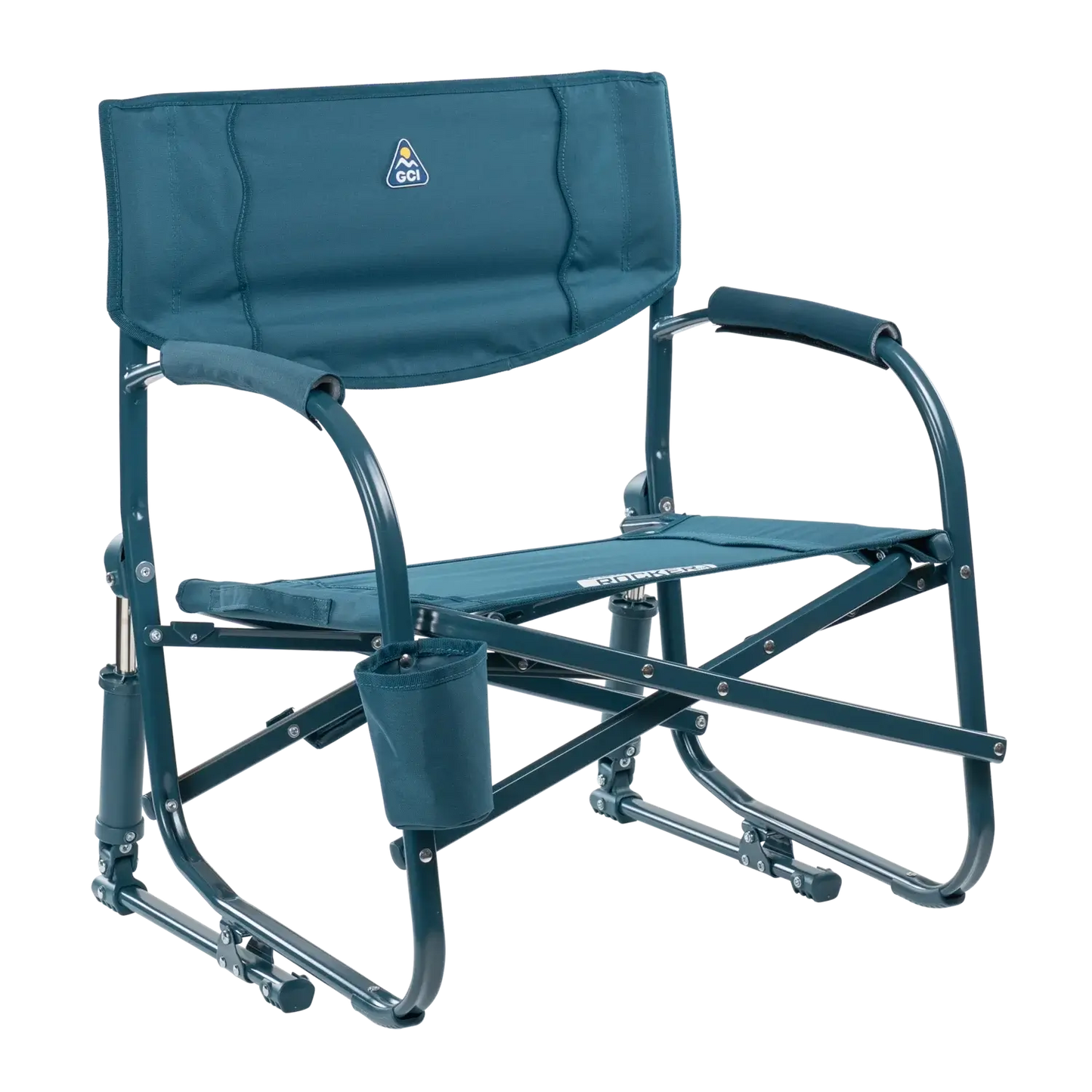 Premium All-Weather Grab & Go Rocker - Choice 551 - Freestyle Rocker Portable Outdoor Folding Chair - Teal