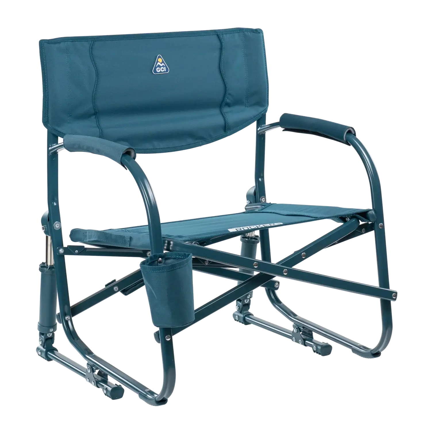 Premium All-Weather Grab & Go Rocker - Choice 551 - Freestyle Rocker Portable Outdoor Folding Chair - Teal