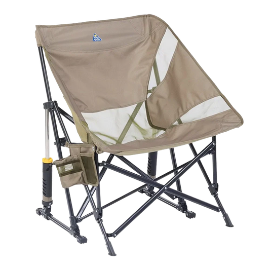 Heavy-Duty Freestyle Pod Rocker Elite - Choice 832 - Patented Spring-Action Rocking Chair for Camping - Aged Fatigue