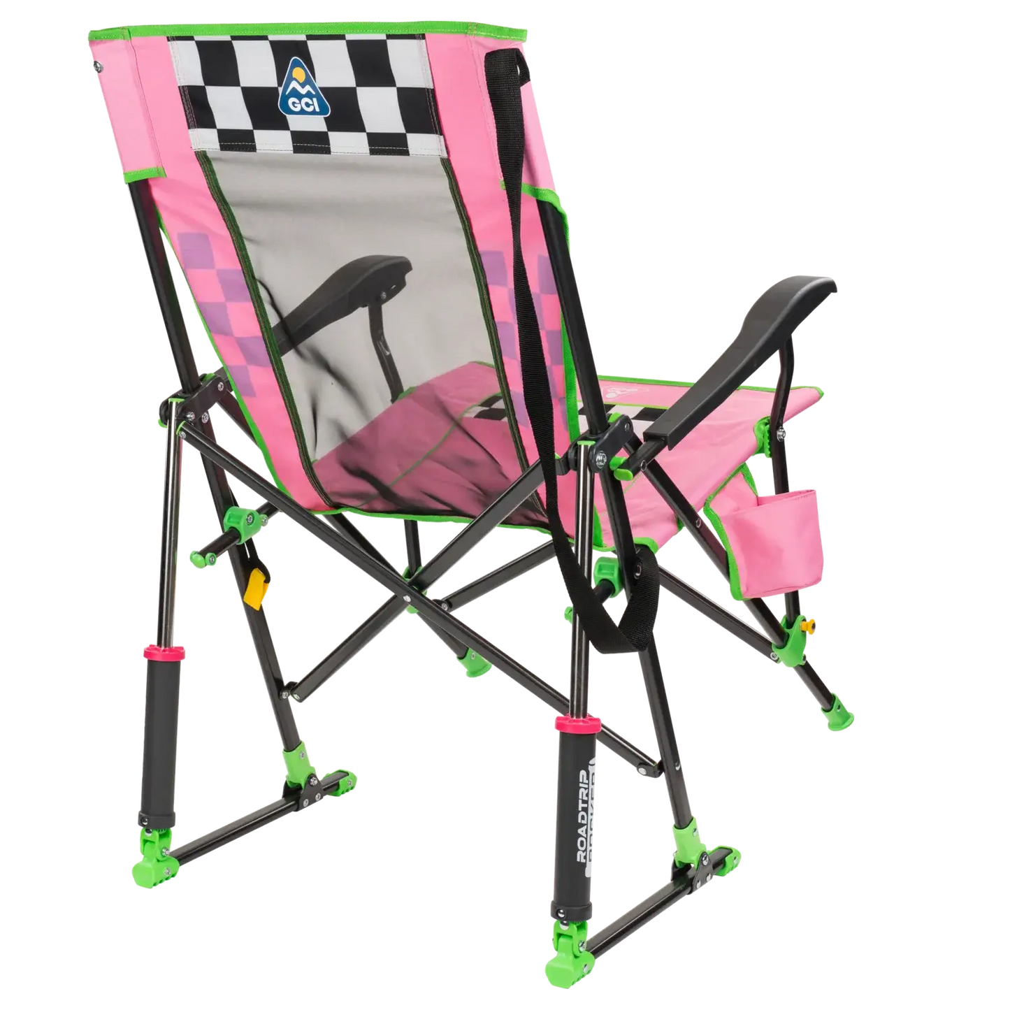 Heavy-Duty Freestyle RoadTrip Rocker - NASCAR For Her - Choice 560 - Freestyle Rocker Portable Outdoor Folding Chair Detail