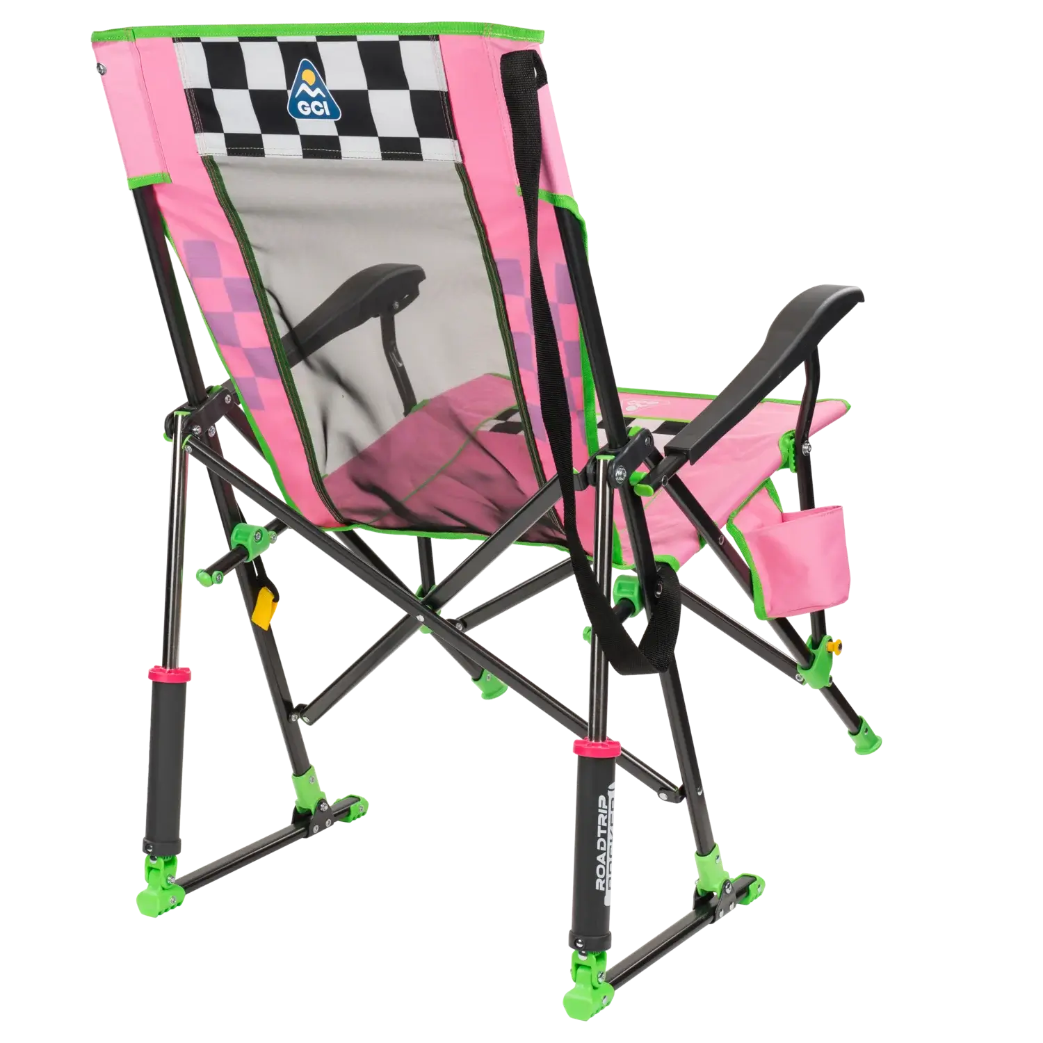 Heavy-Duty Freestyle RoadTrip Rocker - NASCAR For Her - Choice 560 - Freestyle Rocker Portable Outdoor Folding Chair Detail