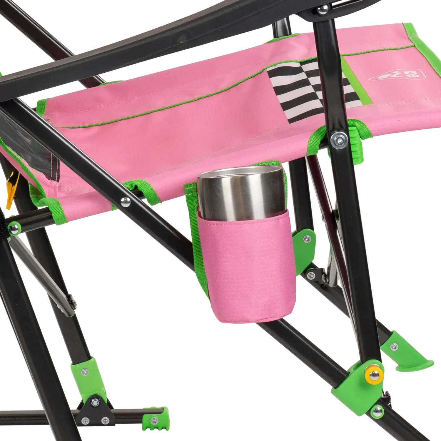 Heavy-Duty Freestyle RoadTrip Rocker - NASCAR For Her - Choice 560 - Freestyle Rocker Portable Outdoor Folding Chair Detail