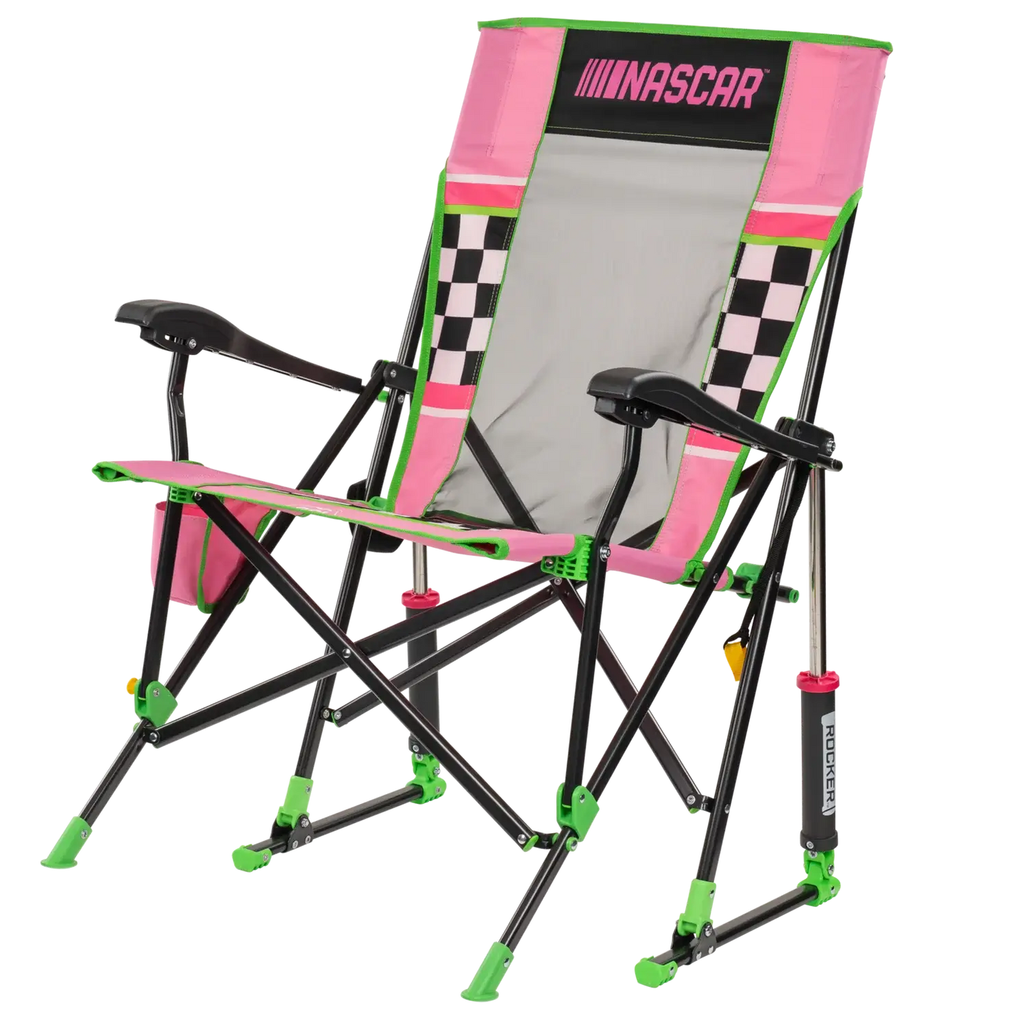 Heavy-Duty Freestyle RoadTrip Rocker - NASCAR For Her - Choice 560 - Freestyle Rocker Portable Outdoor Folding Chair Detail