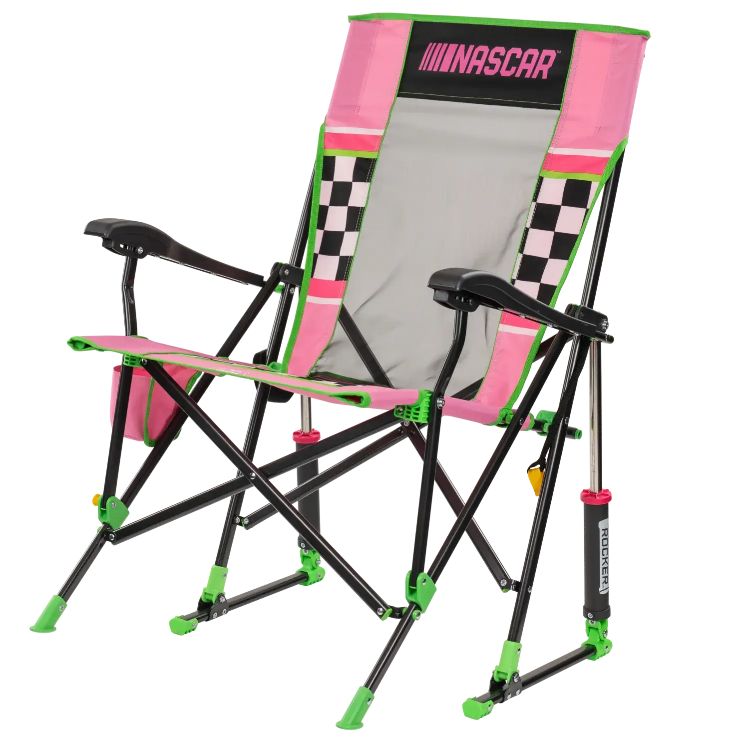Heavy-Duty Freestyle RoadTrip Rocker - NASCAR For Her - Choice 560 - Freestyle Rocker Portable Outdoor Folding Chair Detail