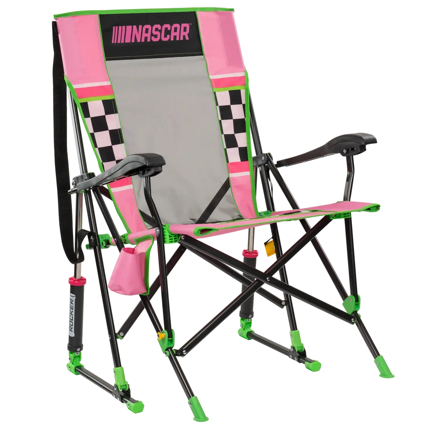 Heavy-Duty Freestyle RoadTrip Rocker - NASCAR For Her - Choice 560 - Freestyle Rocker Portable Outdoor Folding Chair - Default Title