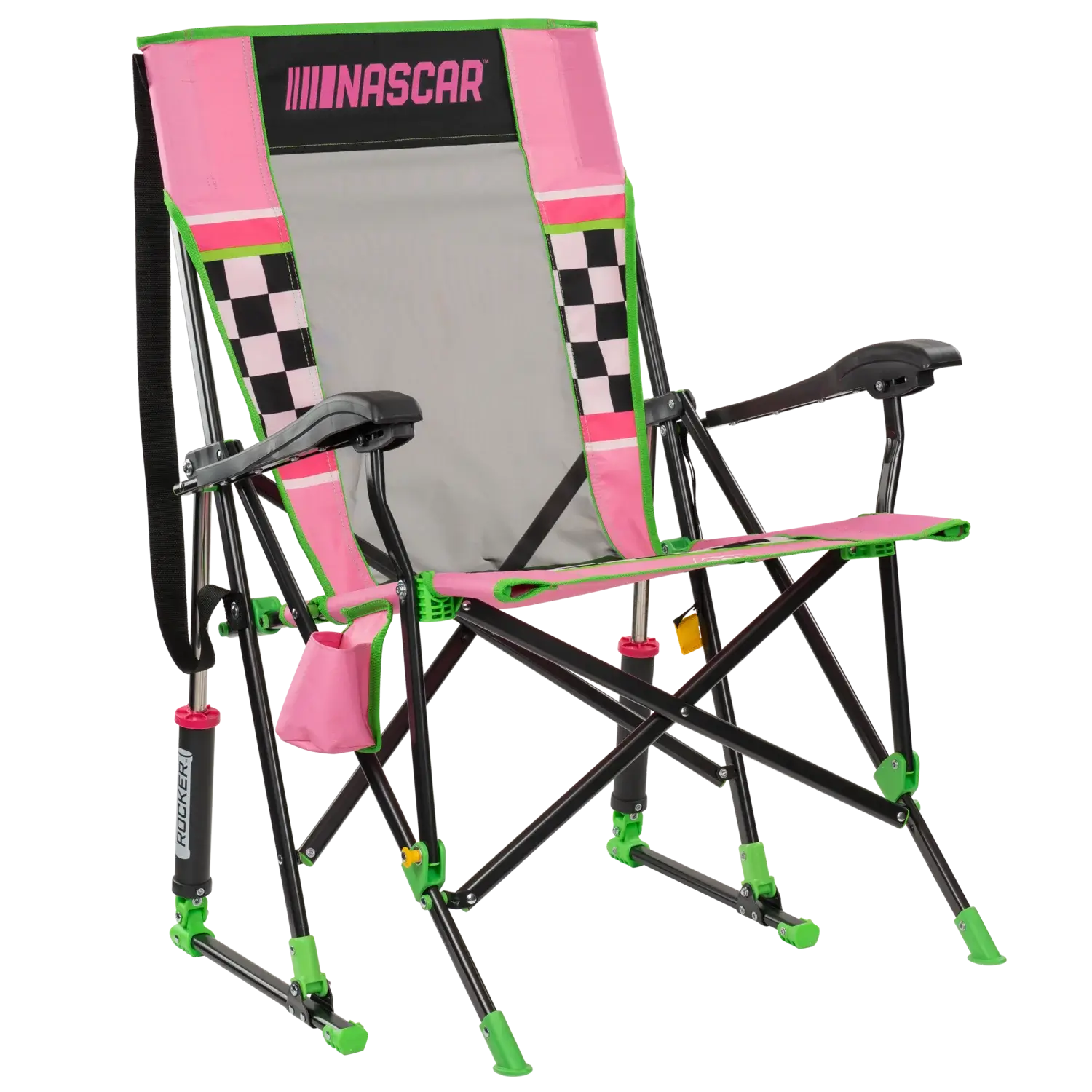Heavy-Duty Freestyle RoadTrip Rocker - NASCAR For Her - Choice 560 - Freestyle Rocker Portable Outdoor Folding Chair - Default Title