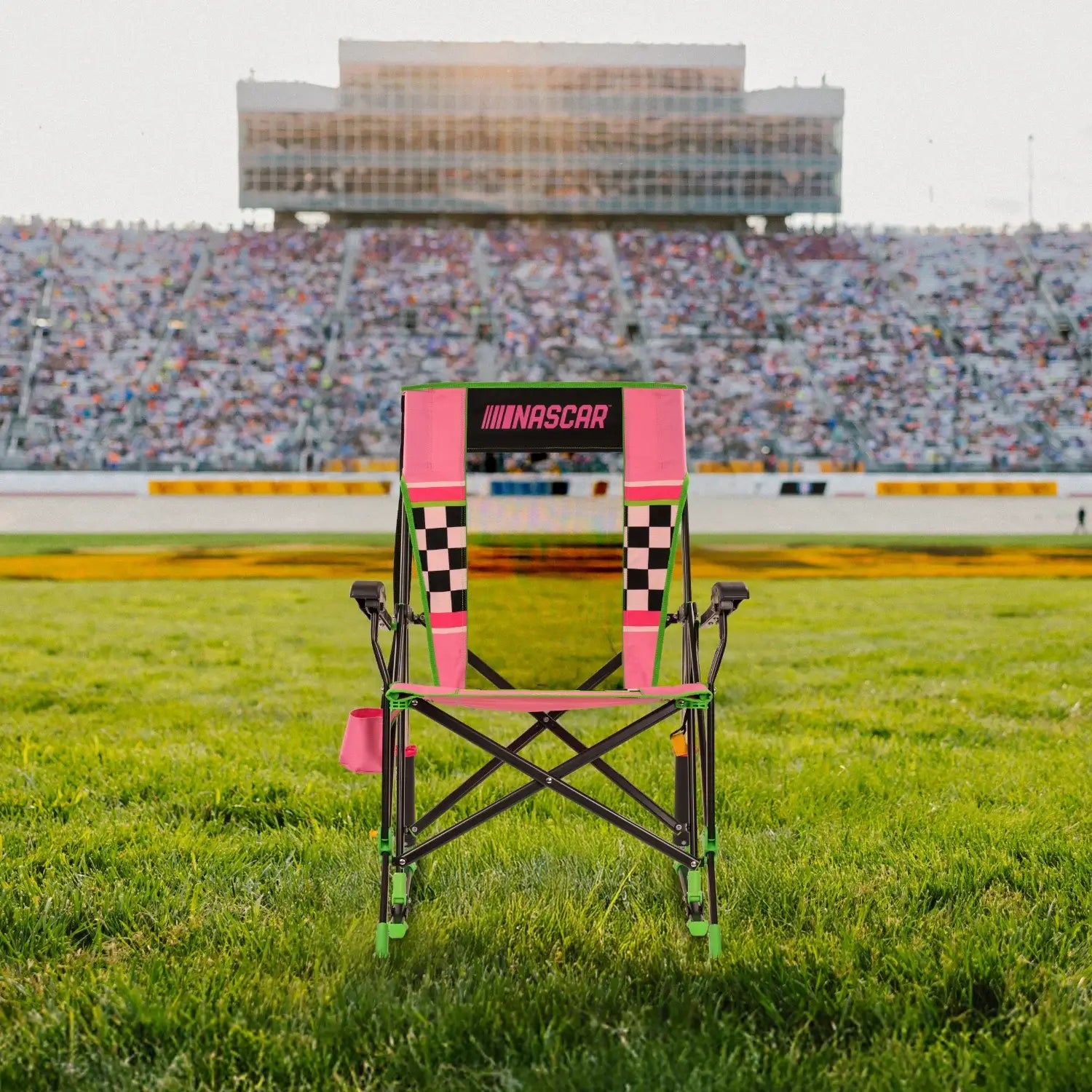 Heavy-Duty Freestyle RoadTrip Rocker - NASCAR For Her - Choice 560 - Freestyle Rocker Portable Outdoor Folding Chair Detail