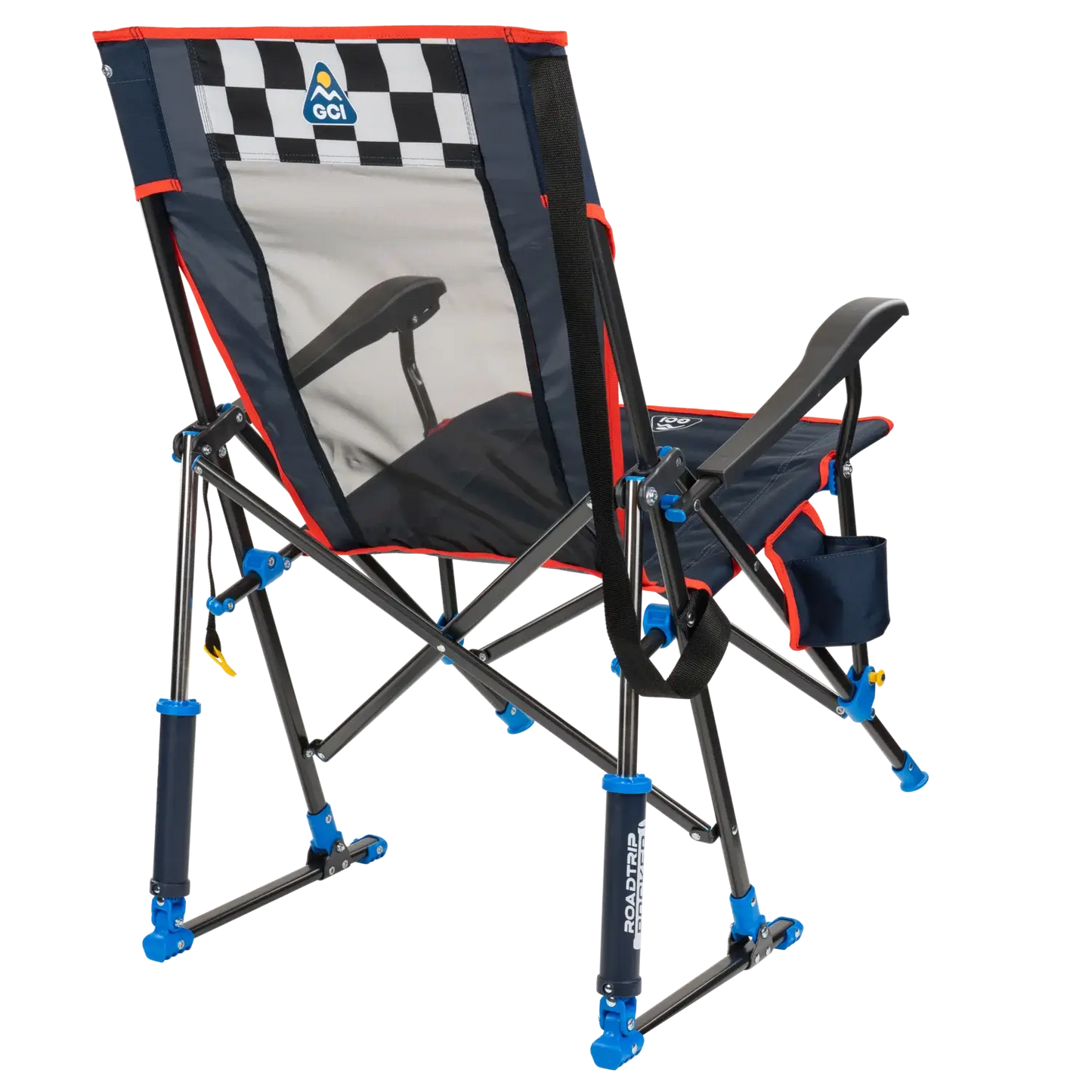 Luxury Camp RoadTrip Rocker - NASCAR For Him - Choice 453 - RoadTrip Rocker Smooth Motion Camp Chair Detail