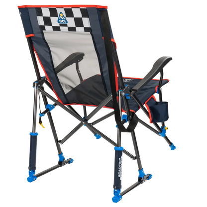 Luxury Camp RoadTrip Rocker - NASCAR For Him - Choice 453 - RoadTrip Rocker Smooth Motion Camp Chair Detail