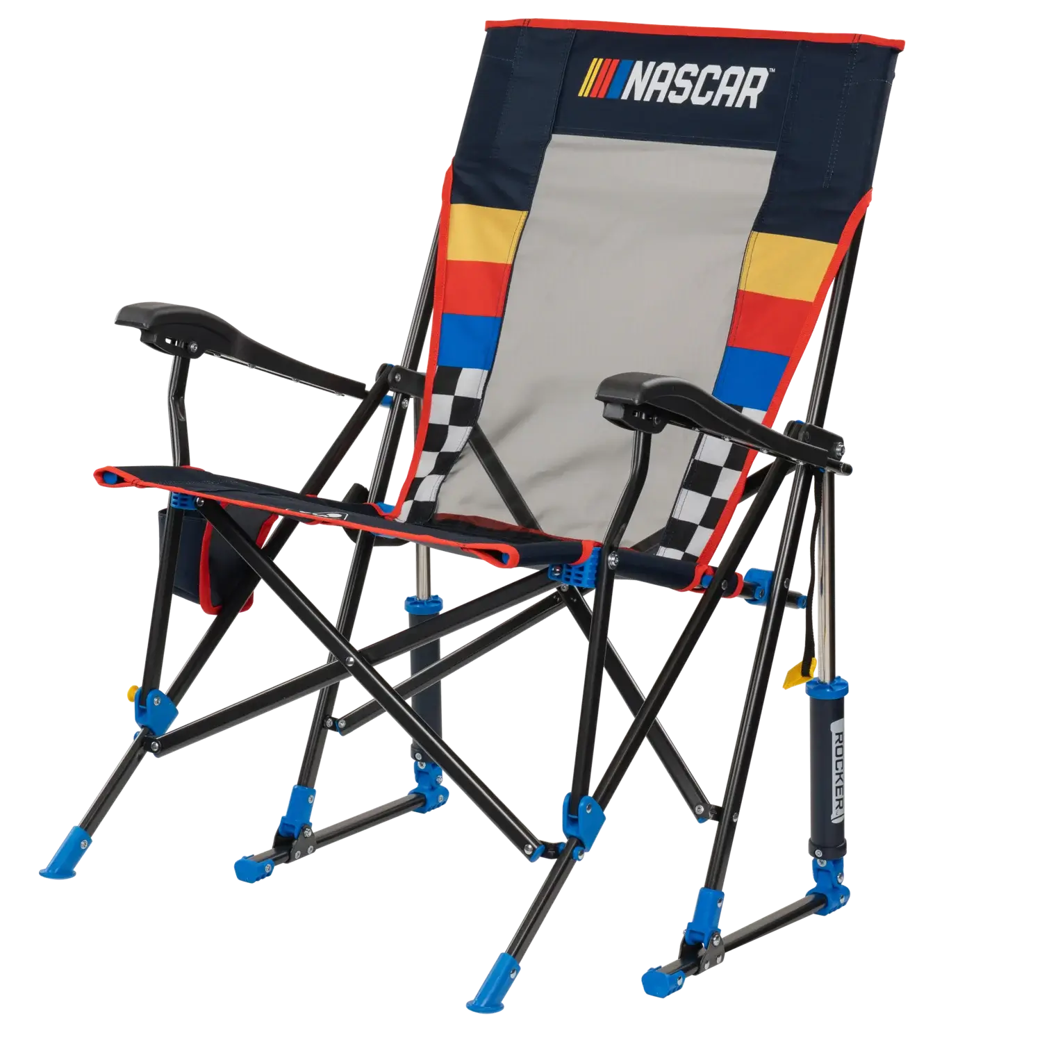 Luxury Camp RoadTrip Rocker - NASCAR For Him - Choice 453 - RoadTrip Rocker Smooth Motion Camp Chair Detail